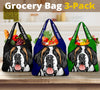Saint Bernard Design 3 Pack Grocery Bags - 2022 Collection