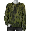 Staffordshire Terrier (Staffie) Green Camouflage Design Sweater For Women - JillnJacks Exclusive