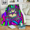 Cat Design Premium Fleece Blankets - Art by Cindy Sang - JillnJacks Exclusive