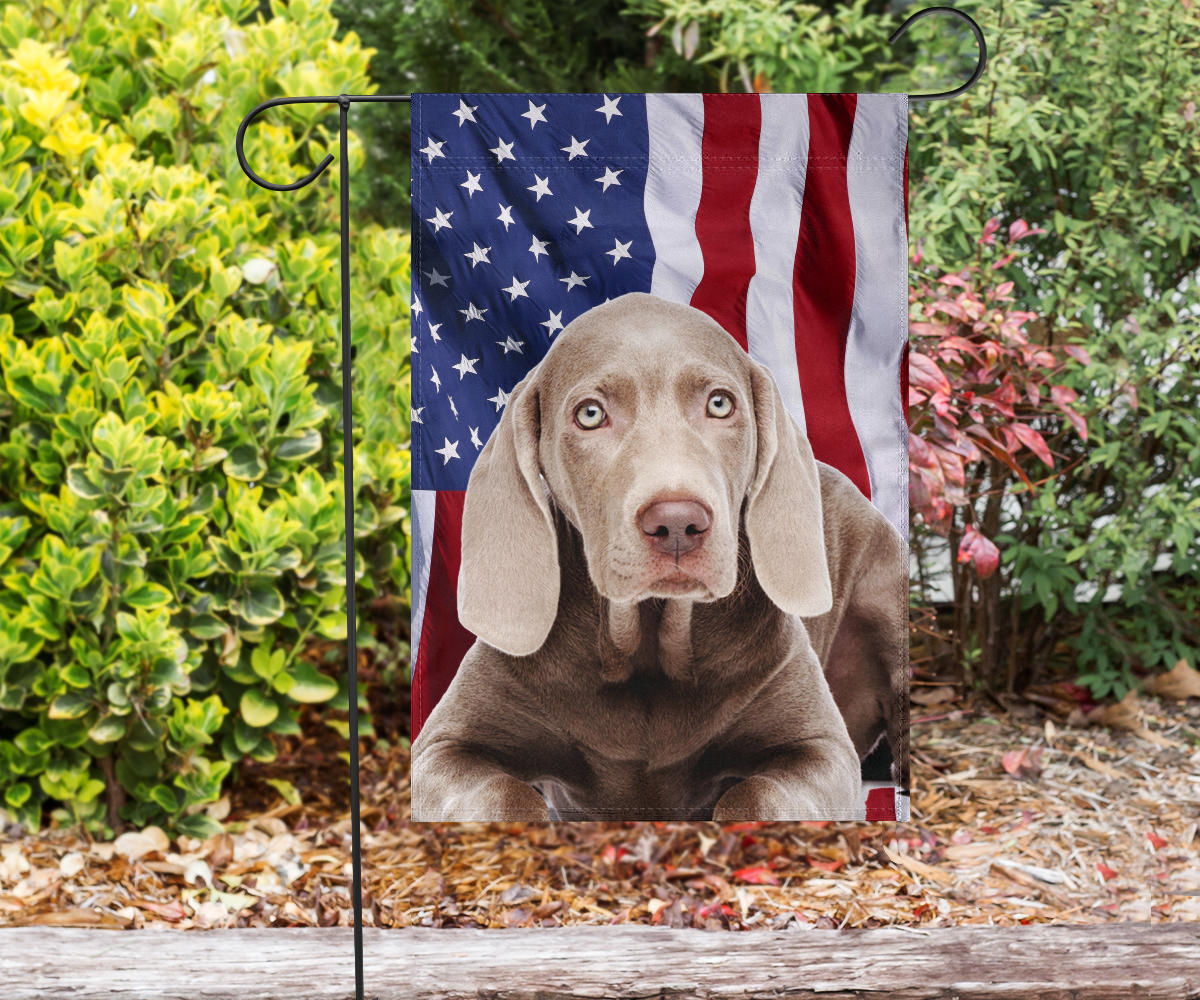Weimaraner Dog Design Garden & House Flags - JillnJacks Exclusive