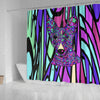 Basenji Design Shower Curtains - Art By Cindy Sang