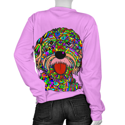Goldendoodle Design Sweaters For Women - Art by Cindy Sang - JillnJacks Exclusive
