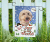 Goldendoodle Design Seasons Greetings Garden and House Flags - JillnJacks Exclusive