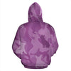 French Bulldog (Frenchie) Design Pink Camouflage All Over Print Zip-Up Hoodies
