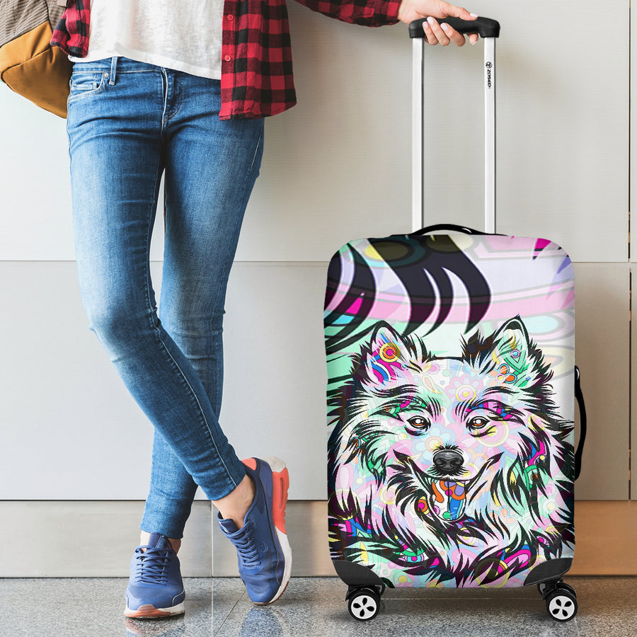 American Eskimo Design Luggage Covers - 2023 Collection by Cindy Sang