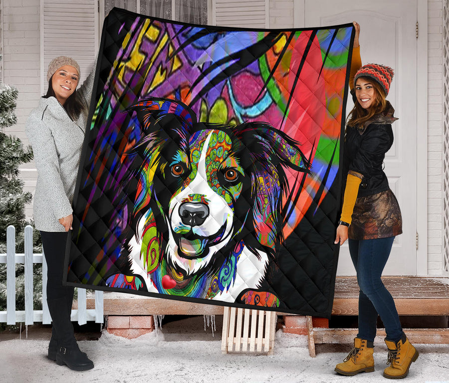 Australian Shepherd Design Handcrafted Premium Quilts - 2023 Collection by Cindy Sang