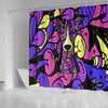 Greyhound Design Shower Curtains (Design #2) - Art By Cindy Sang