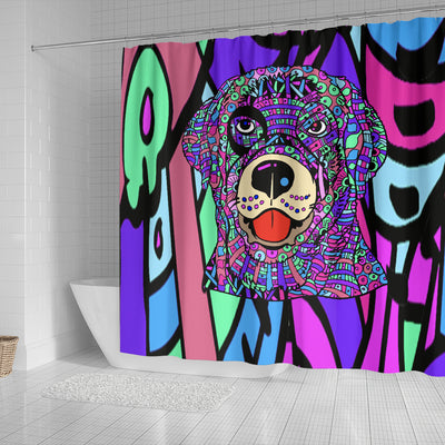 Labrador Design Shower Curtains (Design #2) - Art By Cindy Sang