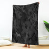 Rottweiler Grey Camouflage Design Premium Blanket