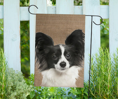 Papillon Dog Design Garden & House Flags - JillnJacks Exclusive