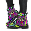 Rottweiler Design Handcrafted Leather Boots - Art by Cindy Sang - JillnJacks Exclusive