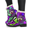 Goldendoodle Design Handcrafted Faux Fur Leather Boots - Art by Cindy Sang - JillnJacks Exclusive