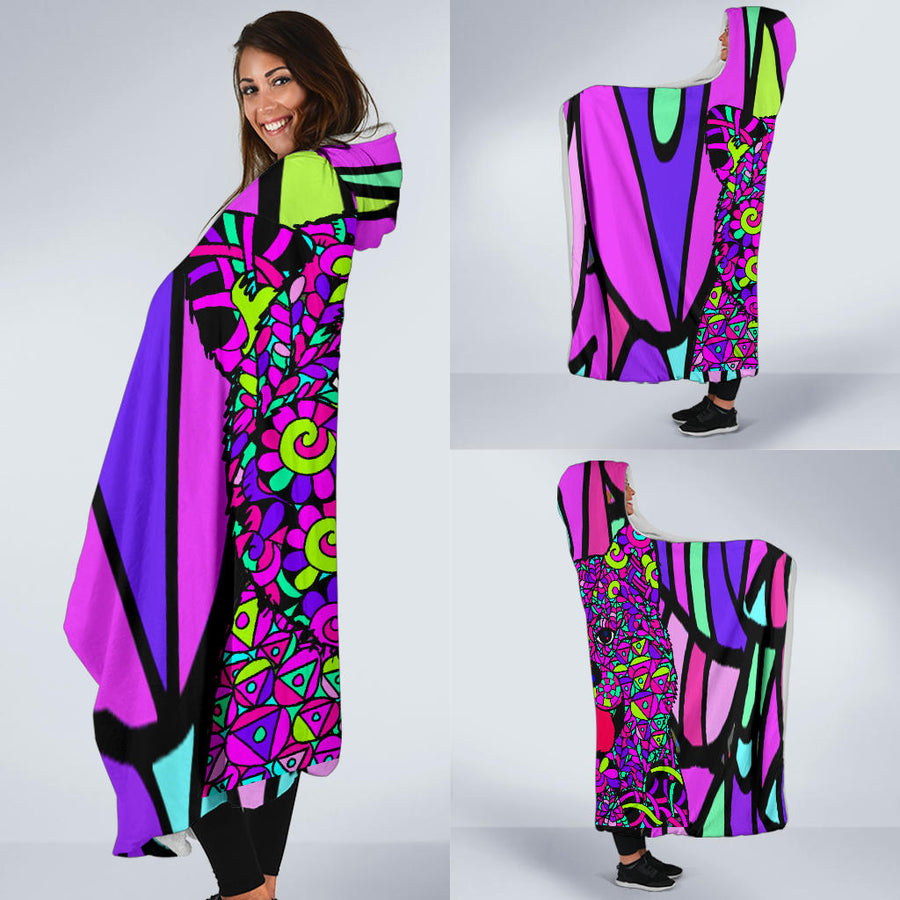 Akita Design Hooded Blankets - Art by Cindy Sang - JillnJacks Exclusive