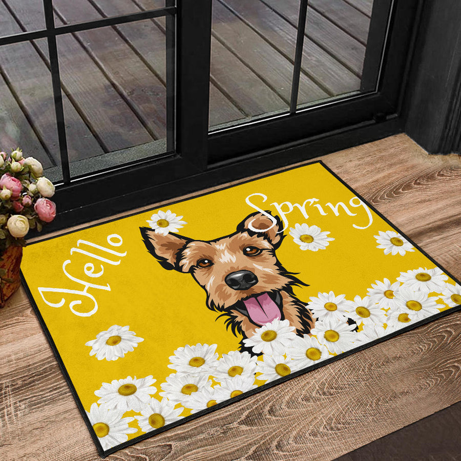 Welsh Terrier Design Hello Spring Doormats - 2022 Collection