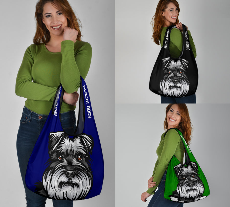 Schnauzer Design 3 Pack Grocery Bags - 2022 Collection