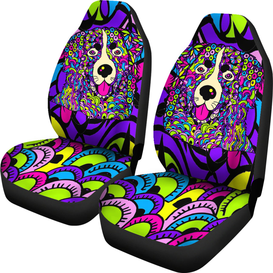 Bernese Mountain Dog Design Car Seat Covers - Art by Cindy Sang - JillnJacks Exclusive