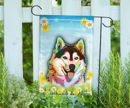 Husky Design Spring Garden And House Flags - 2023 Collection by Cindy Sang