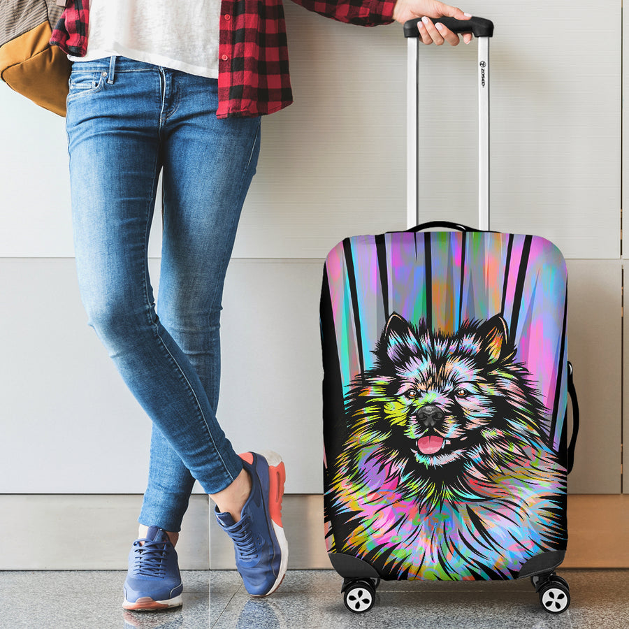 Keeshond Design Luggage Covers - 2023 Collection by Cindy Sang