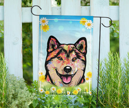 Shiba Inu Design Spring Garden And House Flags - 2023 Collection by Cindy Sang