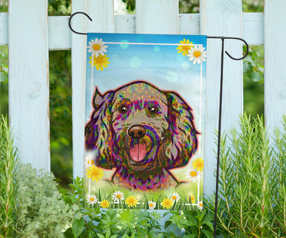 Labradoodle Design #2 Spring Garden And House Flags - 2023 Collection by Cindy Sang