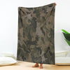 Australian Cattle Dog Pale Green Camouflage Design Premium Blanket