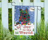 Australian Terrier Design Seasons Greetings Garden and House Flags - Art By Cindy Sang - JillnJacks Exclusive