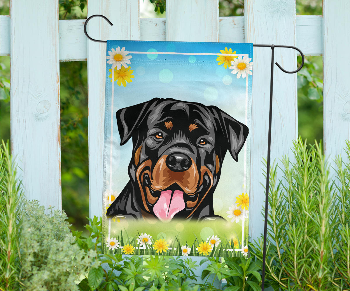 Rottweiler Design Spring and Summer Garden And House Flags - 2022 Collection