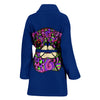 Pug Blue Design Bathrobes for Women - Art by Cindy Sang - JillnJacks Exclusive