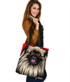 Pekingese Design #2 Tote Bags - 2022 Collection