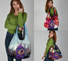 Havanese Design 3 Pack Grocery Bags With Holiday / Christmas Print - Art by Cindy Sang
