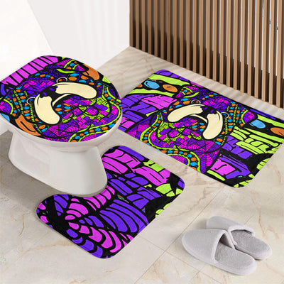 Bulldog Bathroom Set - Art By Cindy Sang - JillnJacks Exclusive