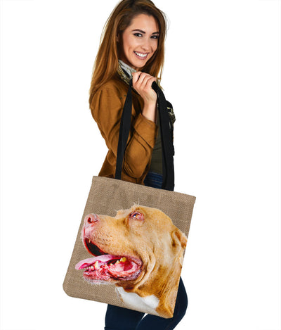 Pit bull Design Tote Bags - JillnJacks Exclusive