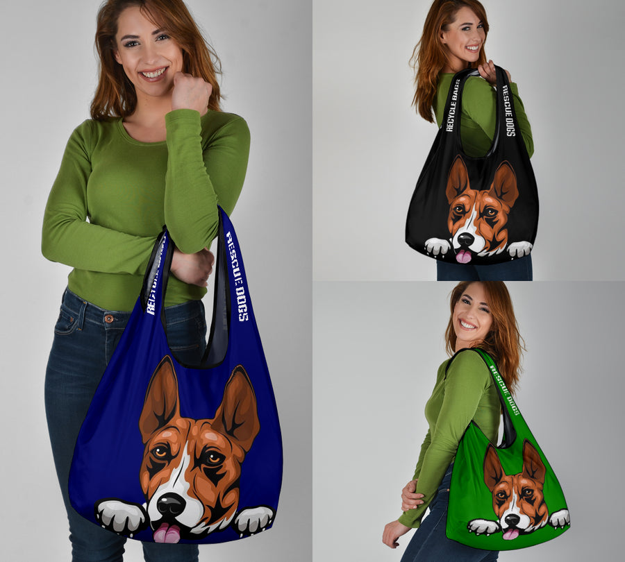 Basenji Design 3 Pack Grocery Bags - 2022 Collection
