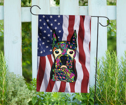 Boxer Design Garden & House Flags - Art By Cindy Sang - JillnJacks Exclusive