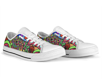Newfie Design Canvas Low Tops Shoes - Art By Cindy Sang - JillnJacks Exclusive