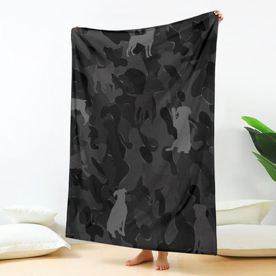 Boxer Grey Camouflage Design Premium Blanket