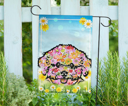 Bichon Design Spring Garden And House Flags - 2023 Collection by Cindy Sang