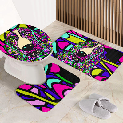 Basset Hound Bathroom Set - Art By Cindy Sang - JillnJacks Exclusive