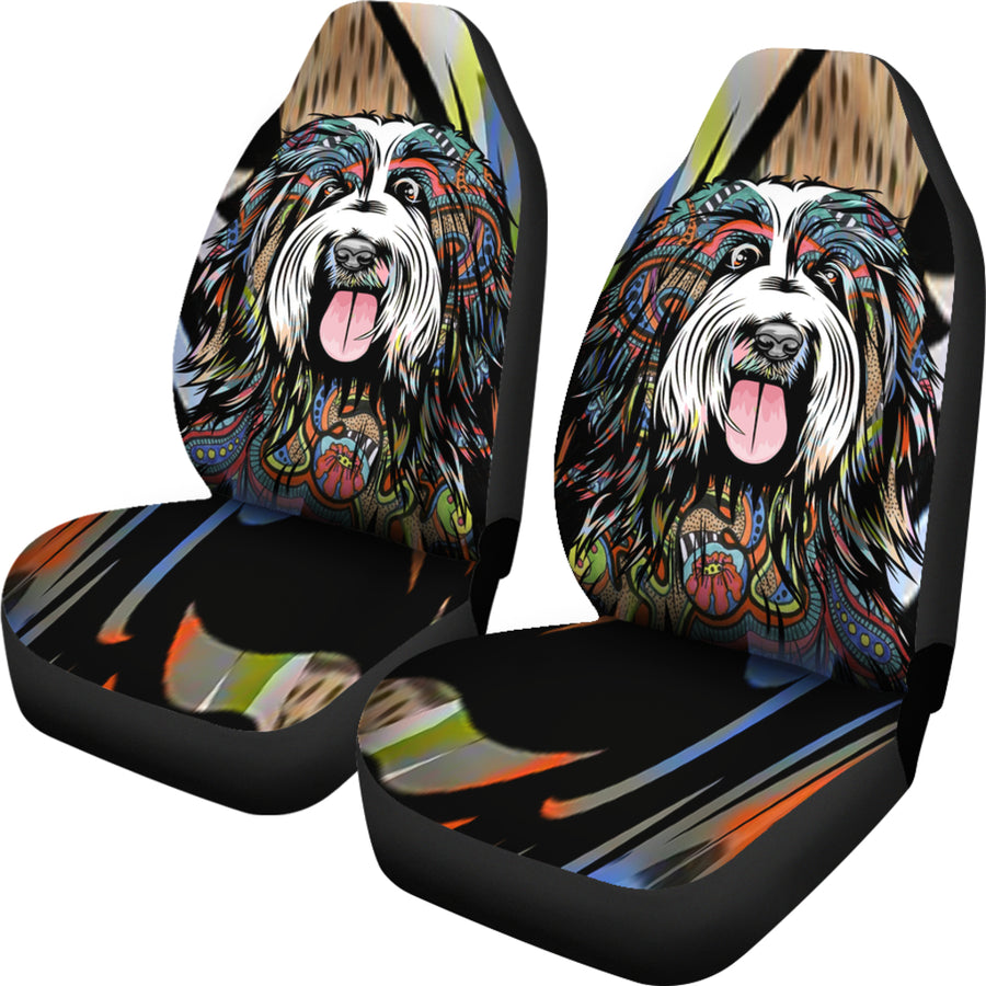 Bearded Collie Design Car Seats - 2023 Collection by Cindy Sang
