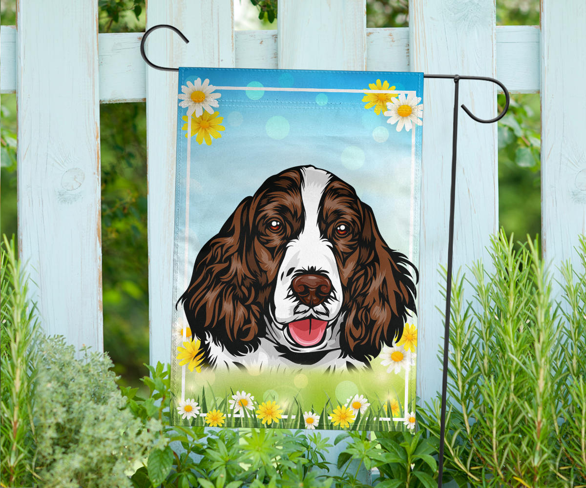 English Springer Spaniel Design #2 Spring and Summer Garden And House Flags - 2022 Collection
