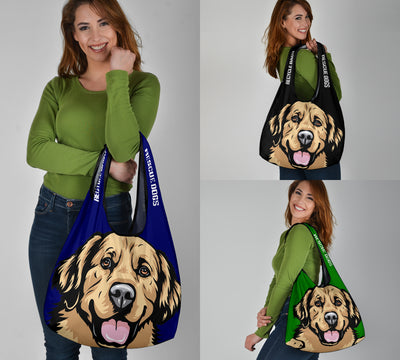 Golden Retriever Design #2 - 3 Pack Grocery Bags - 2022 Collection