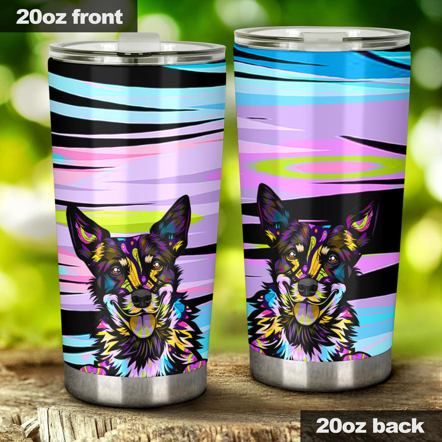 Australian Cattle Dog Design Stainless Steel Double Walled Vacuum Insulated Tumblers - 2023 Collection by Cindy Sang