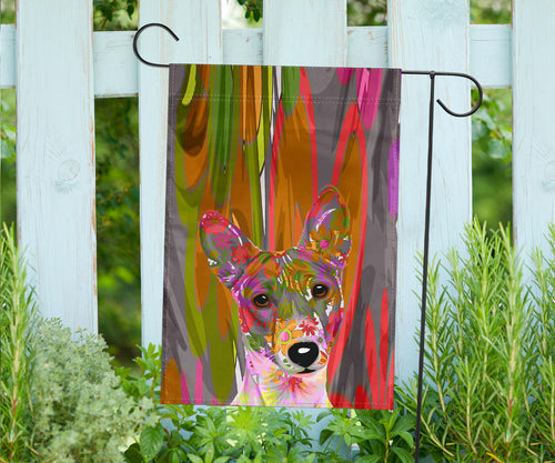 Basenji Design Garden and House Flags - Art by Cindy Sang - 2023 Collection