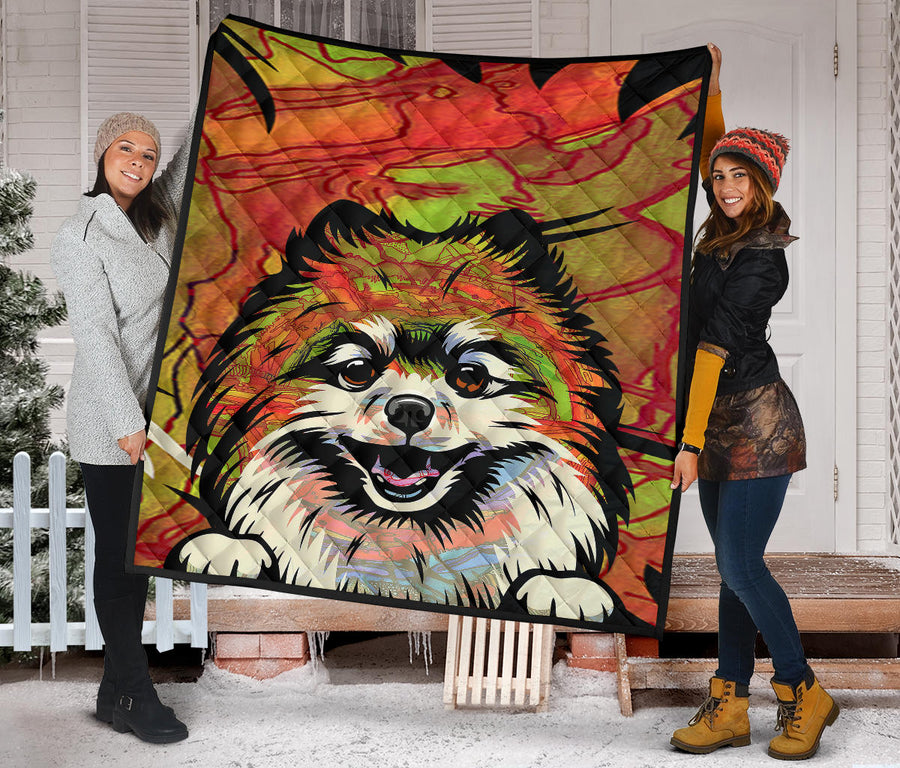 Pomeranian Design Handcrafted Premium Quilts - 2023 Collection by Cindy Sang