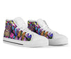 Papillon Design Canvas High Tops Shoes - Art By Cindy Sang - JillnJacks Exclusive