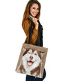 Husky Design Tote Bags - JillnJacks Exclusive