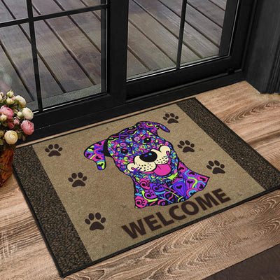 Rottweiler Design Premium Handcrafted Door Mats - Art By Cindy Sang - JillnJacks Exclusive