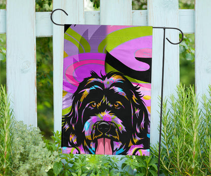 Labradoodle Design Garden and House Flags - Art by Cindy Sang - 2023 Collection