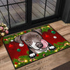 Pit Bull Design (Series 1) Christmas Background Door Mats - 2022 Collection
