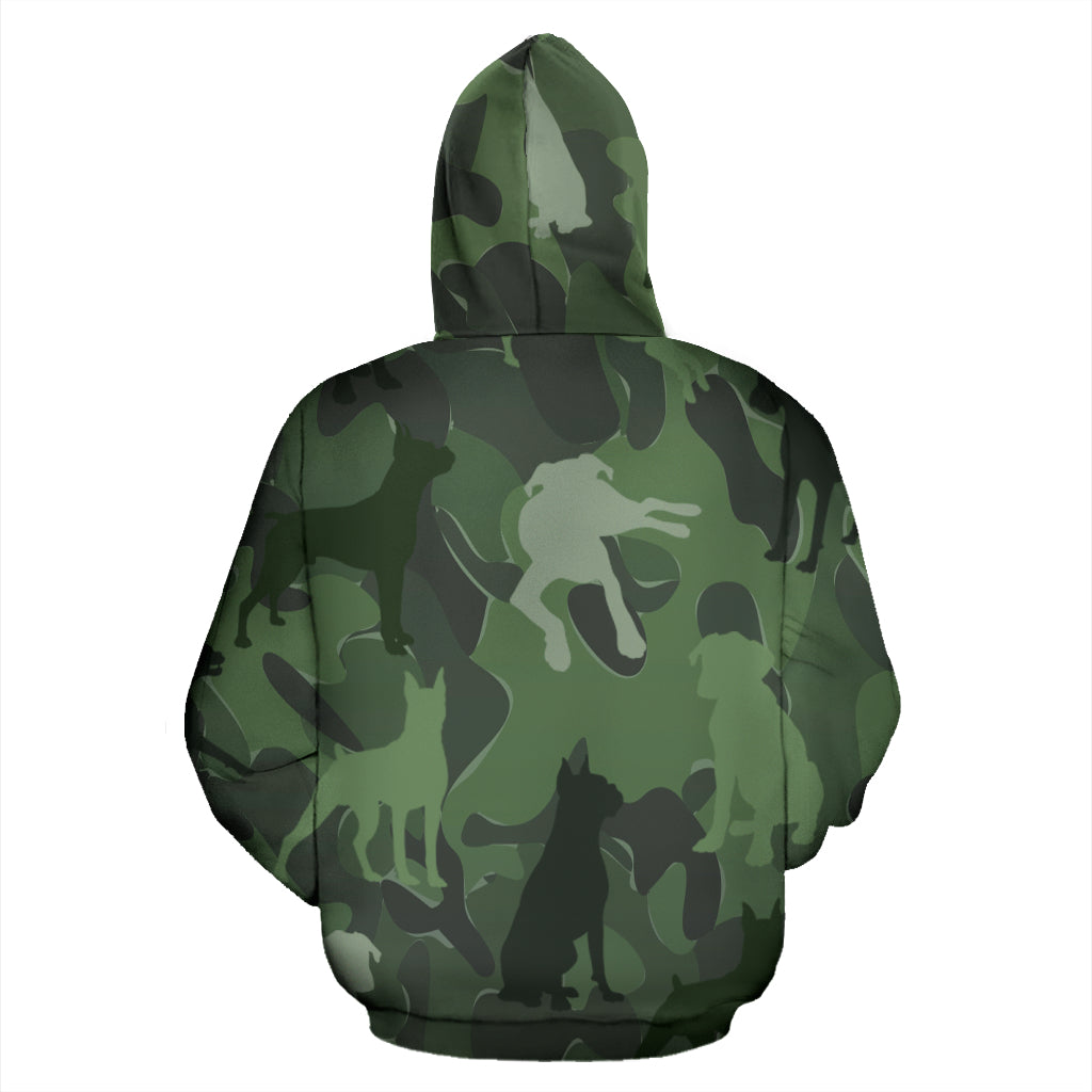 Boxer Light Green All Over Print Camouflage Hoodie - JillnJacks Exclusive - Jill 'n Jacks